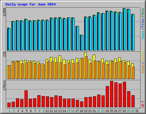 Daily usage for June 2024