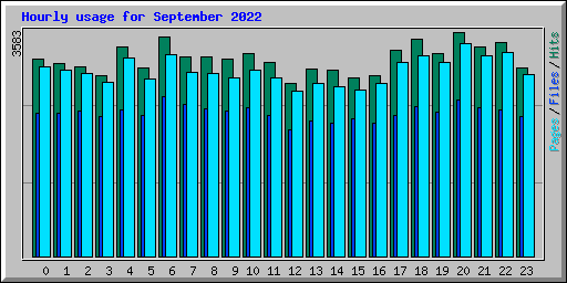 Hourly usage for September 2022