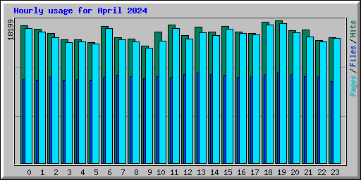 Hourly usage for April 2024