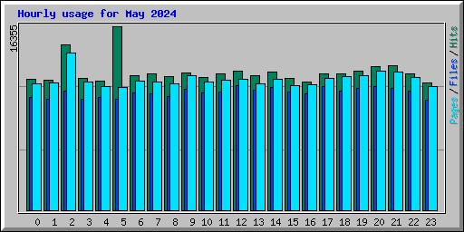 Hourly usage for May 2024