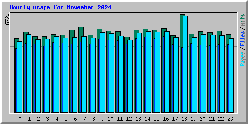 Hourly usage for November 2024